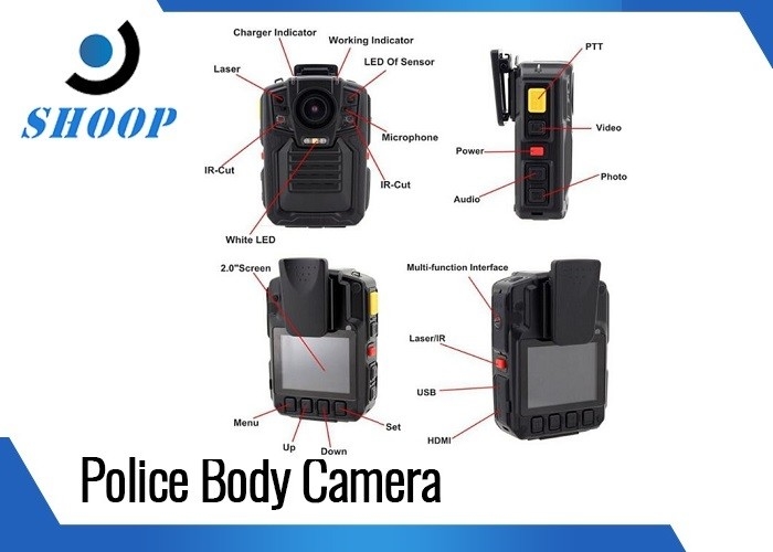 magnétoscope audio de police de Bluetooth d'enregistreur de caméra de corps de 1080P HD